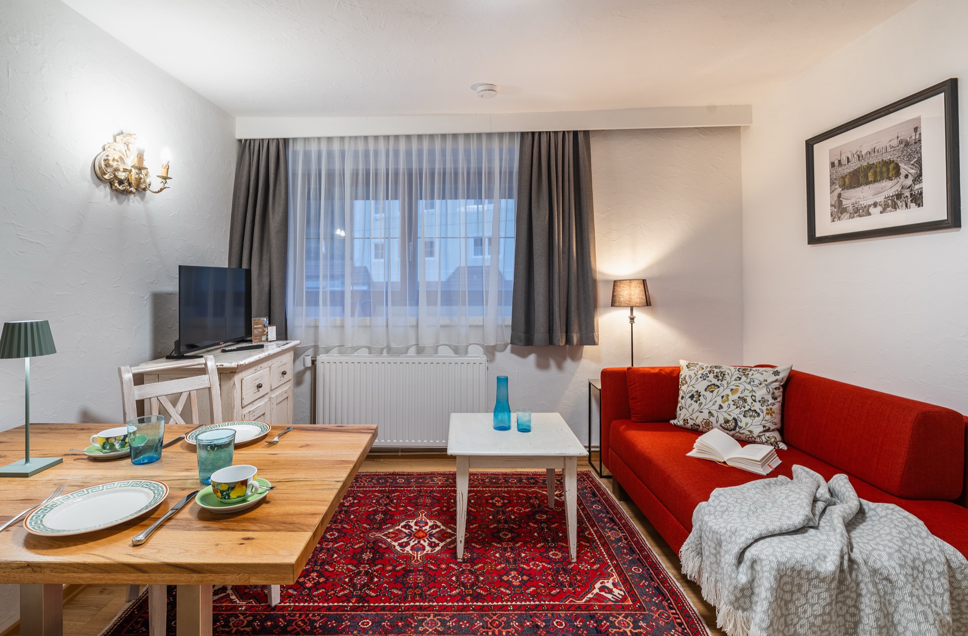 Landhaus Prägant Nr.18 — Wohnzimmer – Appartement Nr.18 Landhaus Prägant Bad Kleinkirchheim, professionelle Ferienwohnung Fotografie Kärnten